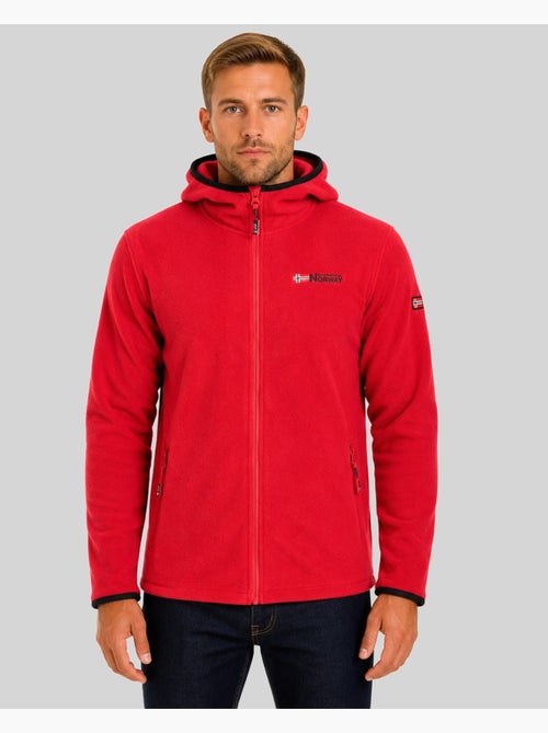 Casaco micro-polar com capuz unicia – geographical norway - Kiabi