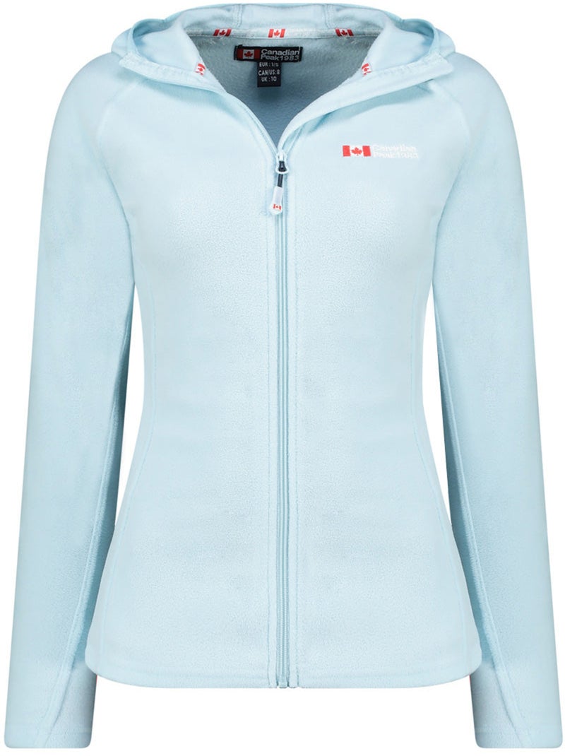 Casaco micropolar com capuz tugoodeak – canadian peak Azul-céu - Kiabi