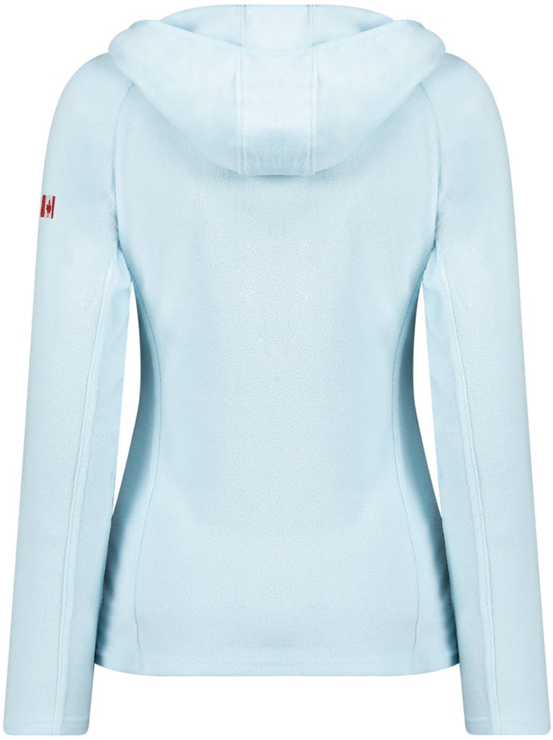 Casaco micropolar com capuz tugoodeak – canadian peak Azul-céu - Kiabi