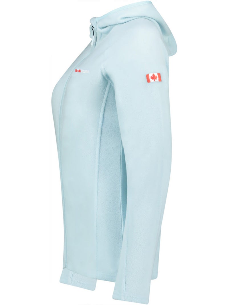 Casaco micropolar com capuz tugoodeak – canadian peak Azul-céu - Kiabi