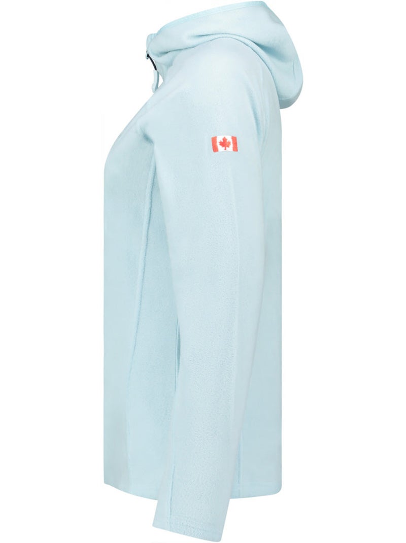 Casaco micropolar com capuz tugoodeak – canadian peak Azul-céu - Kiabi