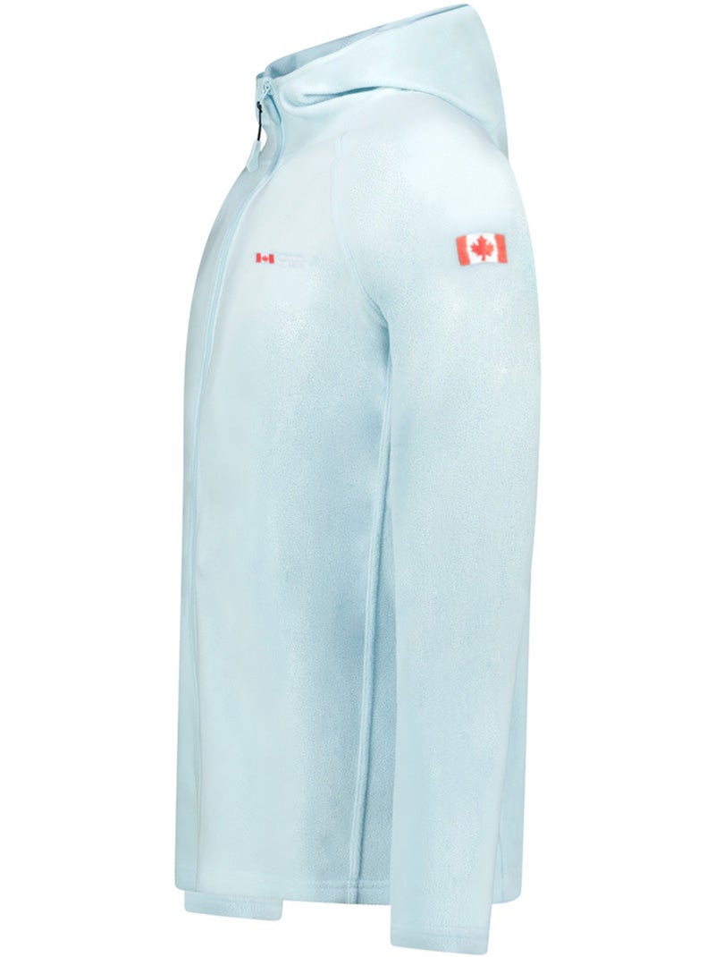 Casaco micropolar com capuz tugoodeak – canadian peak Azul-céu - Kiabi