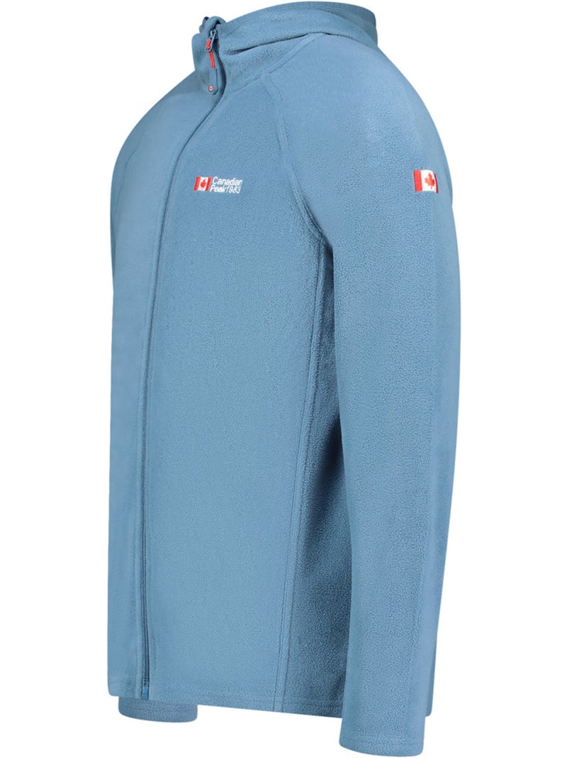 Casaco micropolar com capuz tugoodeak – canadian peak Azul-petróleo - Kiabi