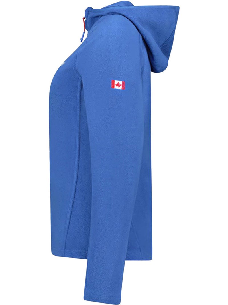 Casaco micropolar com capuz tugoodeak – canadian peak Azul-real - Kiabi
