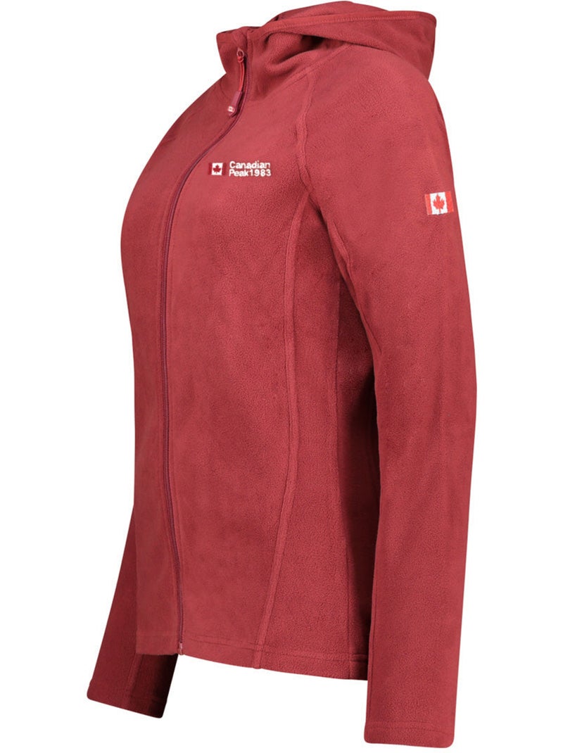 Casaco micropolar com capuz tugoodeak – canadian peak Bordô - Kiabi