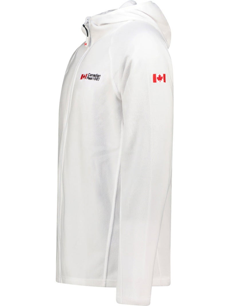 Casaco micropolar com capuz tugoodeak – canadian peak Branco - Kiabi