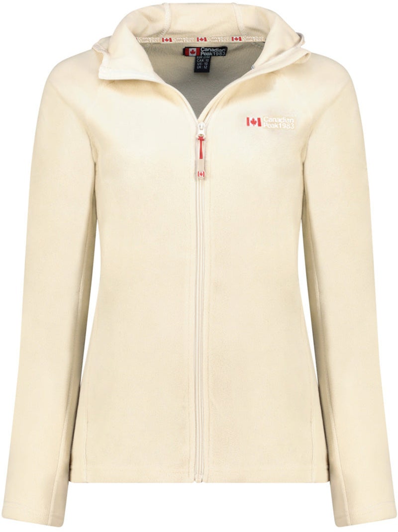 Casaco micropolar com capuz tugoodeak – canadian peak Branco sujo - Kiabi