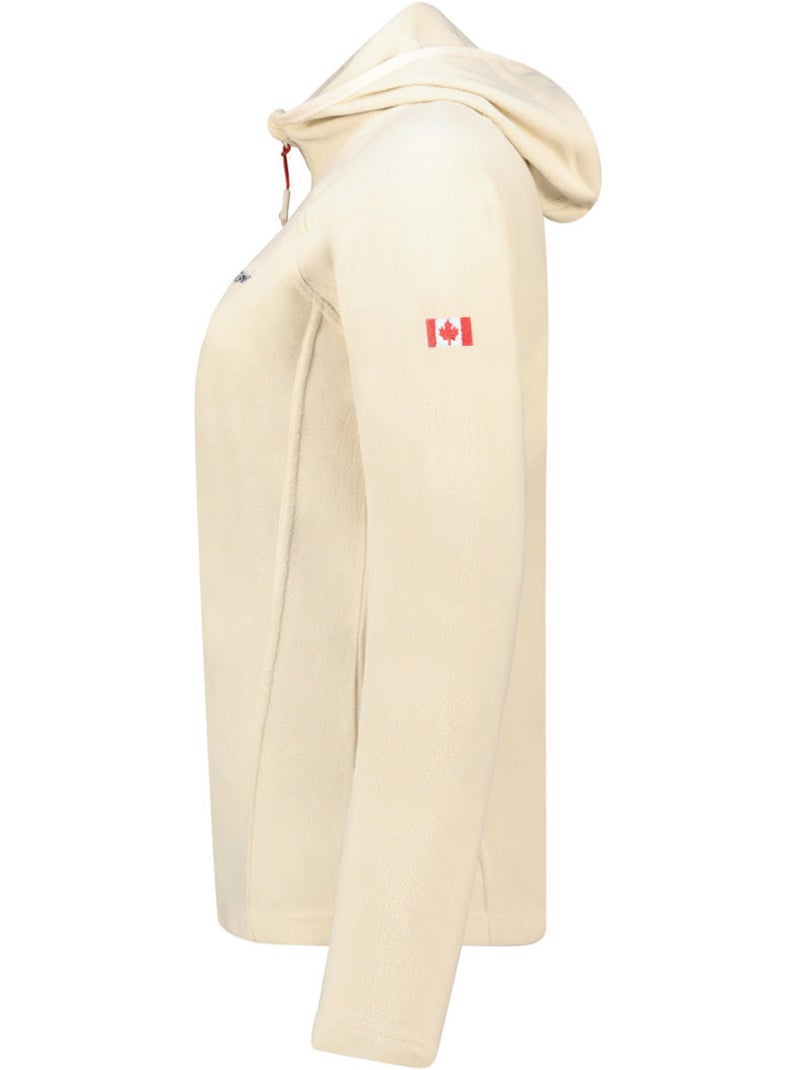 Casaco micropolar com capuz tugoodeak – canadian peak Branco sujo - Kiabi