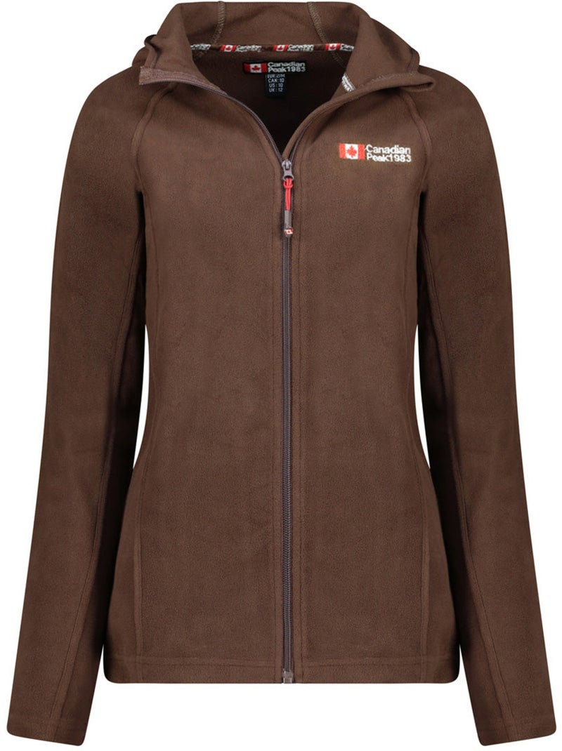 Casaco micropolar com capuz tugoodeak – canadian peak Castanho - Kiabi