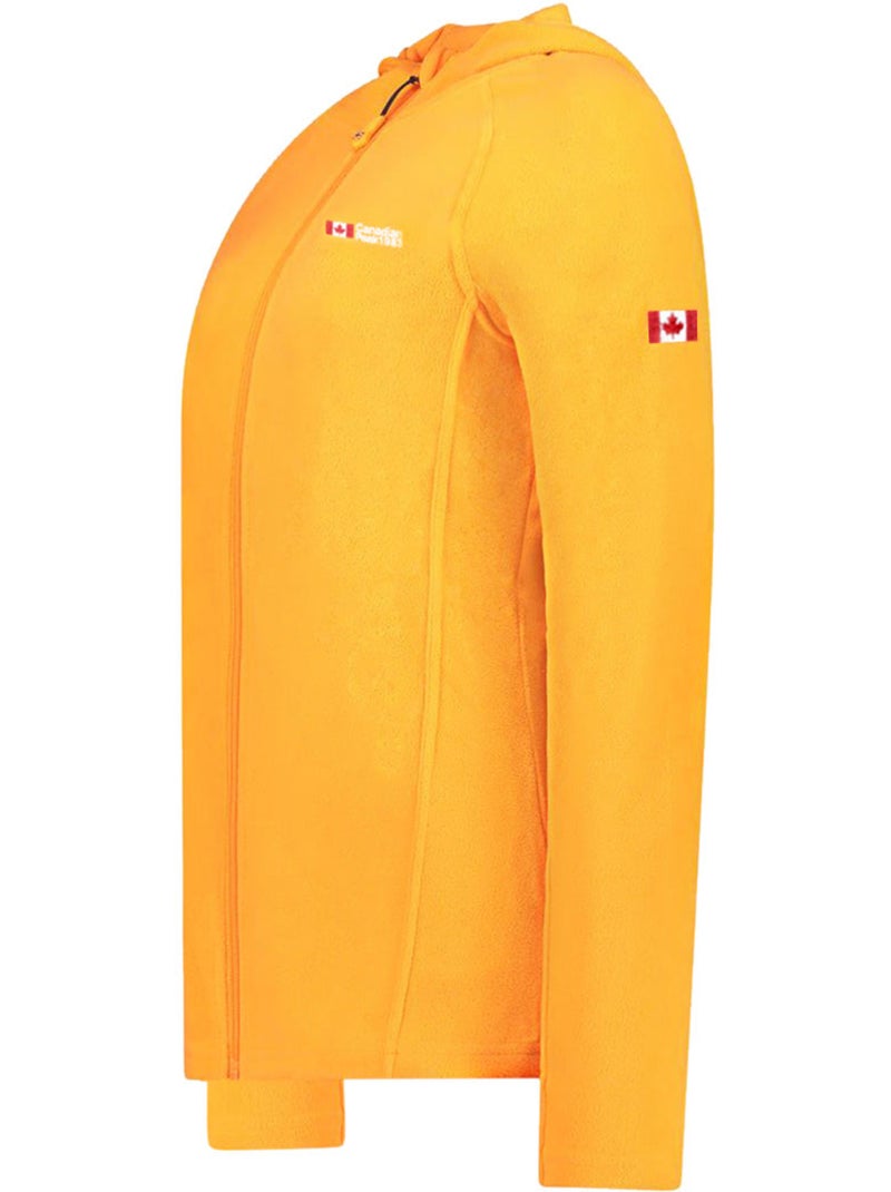 Casaco micropolar com capuz tugoodeak – canadian peak Laranja - Kiabi