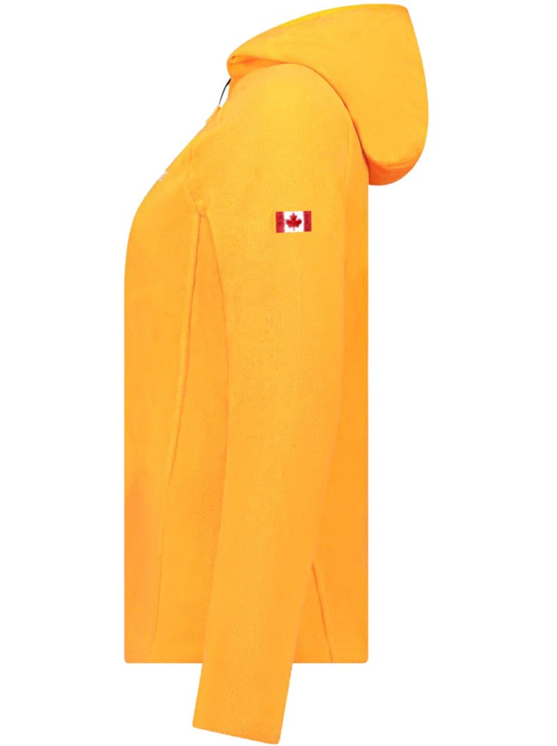 Casaco micropolar com capuz tugoodeak – canadian peak Laranja - Kiabi