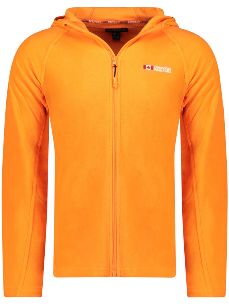 Casaco micropolar com capuz tugoodeak – canadian peak Laranja - Kiabi