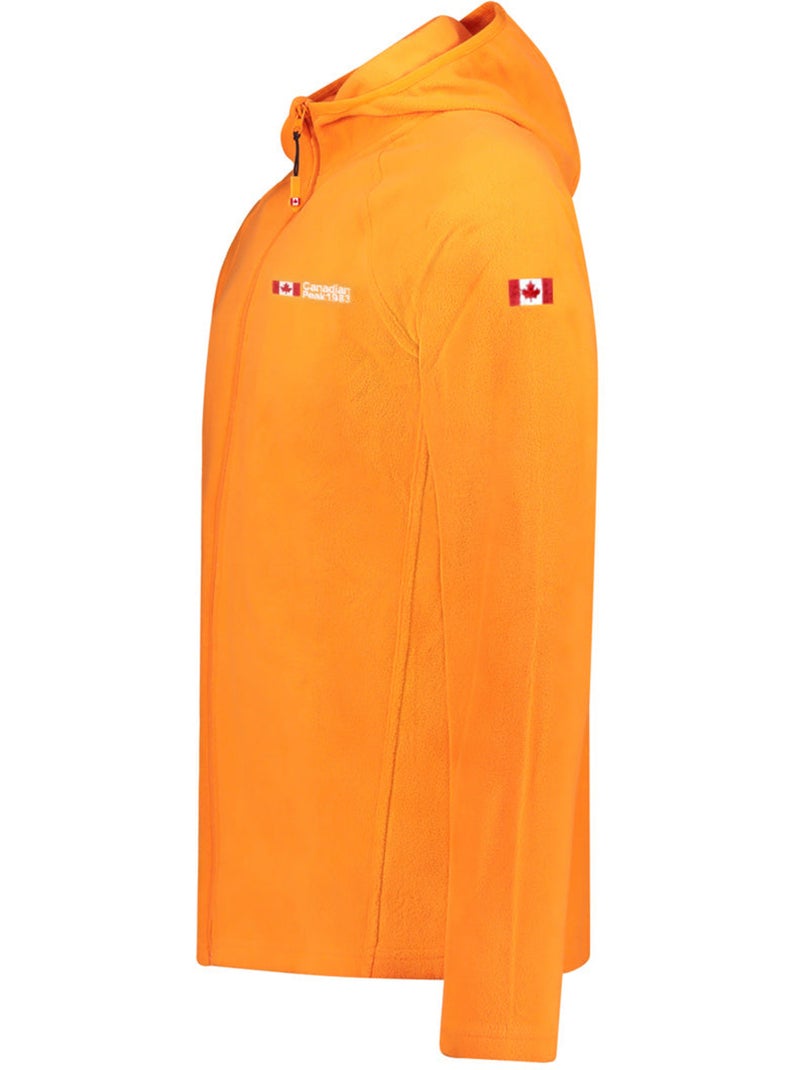 Casaco micropolar com capuz tugoodeak – canadian peak Laranja - Kiabi