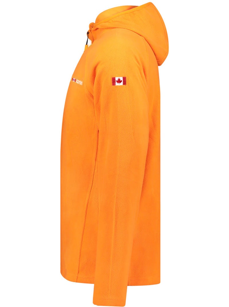 Casaco micropolar com capuz tugoodeak – canadian peak Laranja - Kiabi