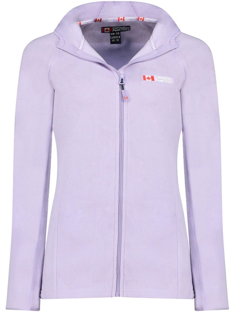 Casaco micropolar com capuz tugoodeak – canadian peak Lilás-claro - Kiabi
