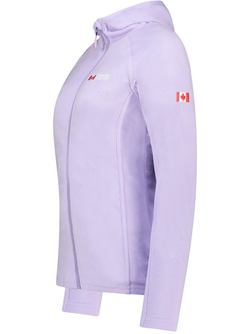 Casaco micropolar com capuz tugoodeak – canadian peak Lilás-claro - Kiabi
