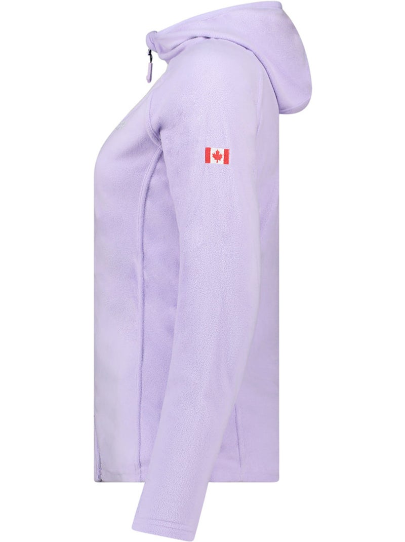 Casaco micropolar com capuz tugoodeak – canadian peak Lilás-claro - Kiabi