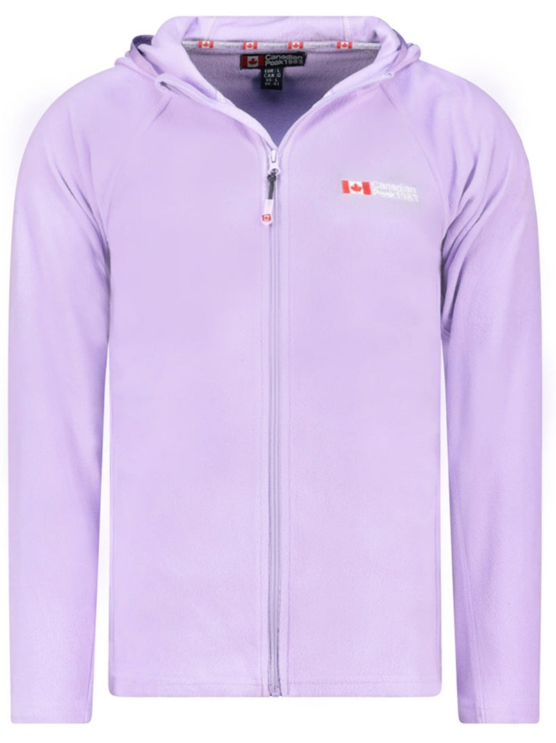 Casaco micropolar com capuz tugoodeak – canadian peak Lilás-claro - Kiabi