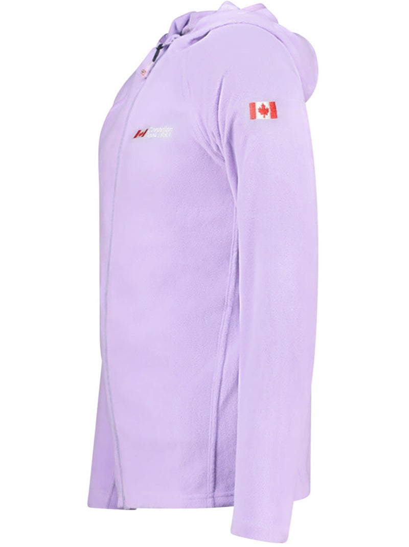 Casaco micropolar com capuz tugoodeak – canadian peak Lilás-claro - Kiabi