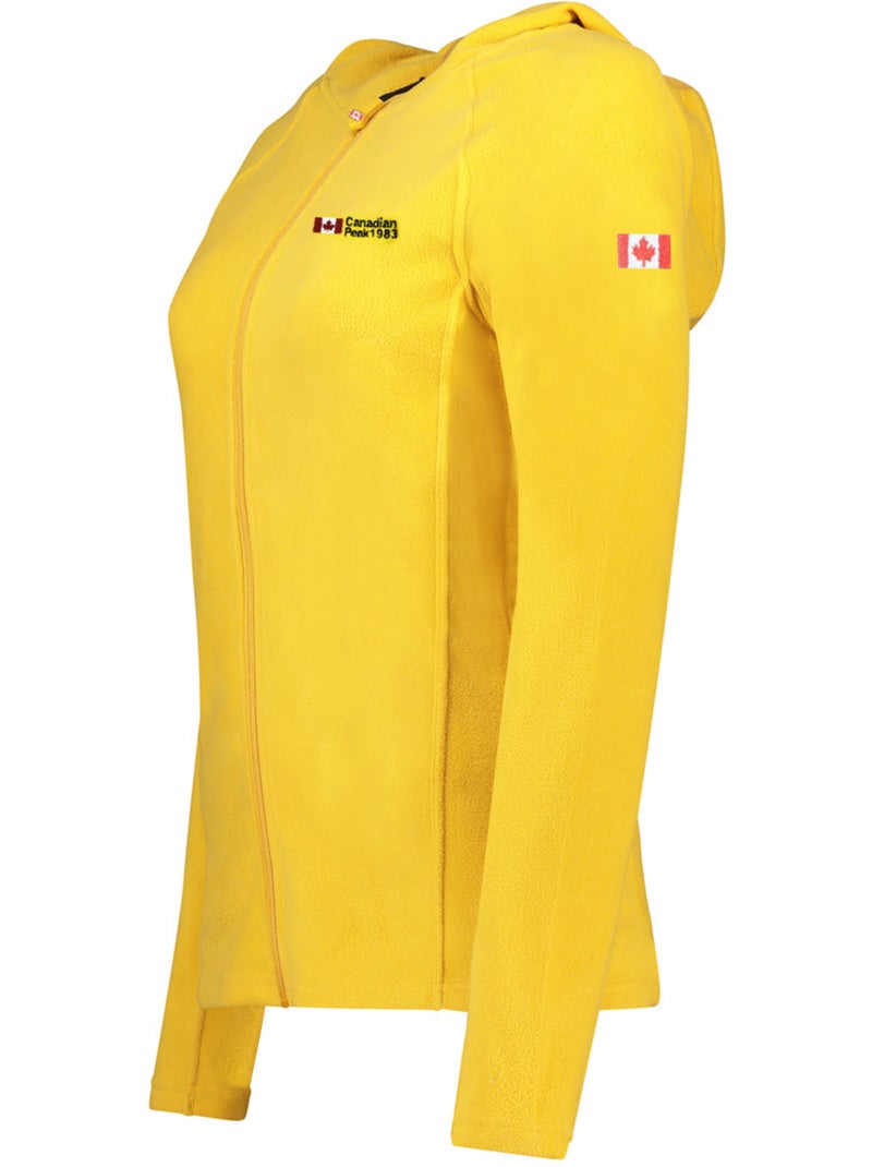 Casaco micropolar com capuz tugoodeak – canadian peak Mostarda - Kiabi
