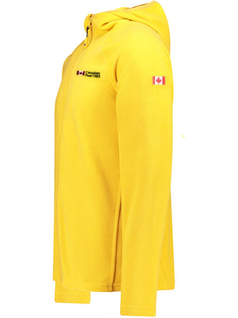 Casaco micropolar com capuz tugoodeak – canadian peak Mostarda - Kiabi