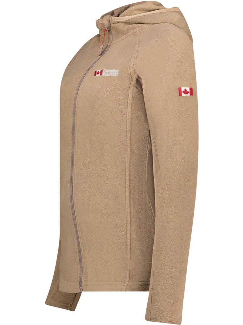 Casaco micropolar com capuz tugoodeak – canadian peak Toupe - Kiabi
