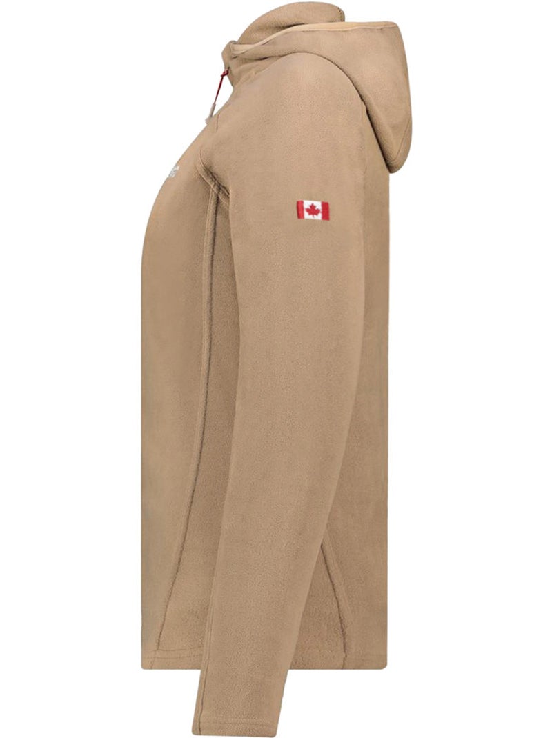 Casaco micropolar com capuz tugoodeak – canadian peak Toupe - Kiabi