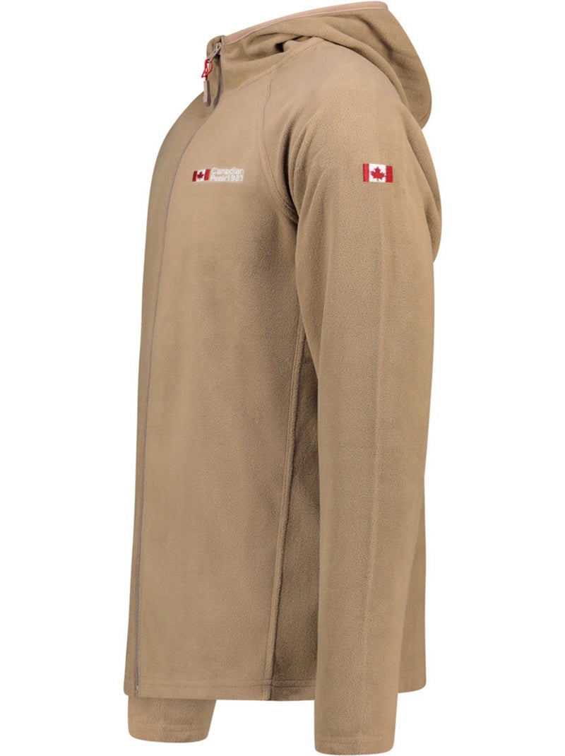 Casaco micropolar com capuz tugoodeak – canadian peak Toupe - Kiabi