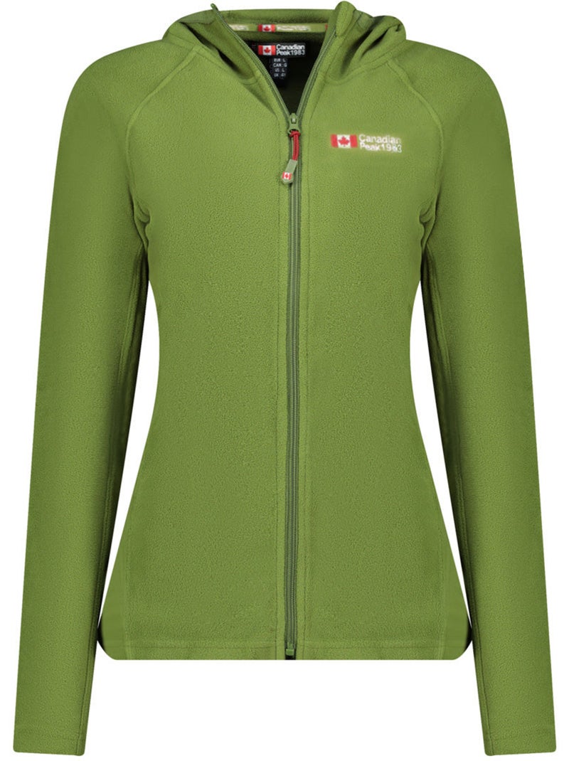 Casaco micropolar com capuz tugoodeak – canadian peak Verde cáqui claro - Kiabi