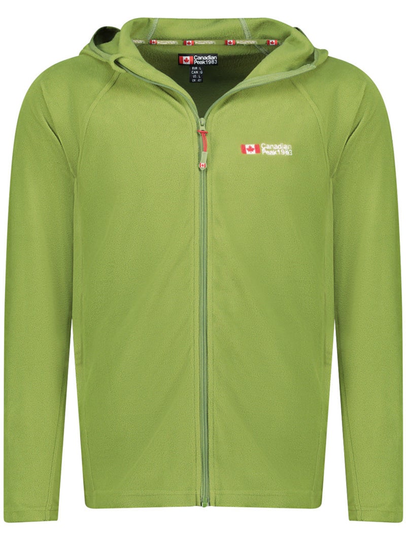 Casaco micropolar com capuz tugoodeak – canadian peak Verde cáqui claro - Kiabi