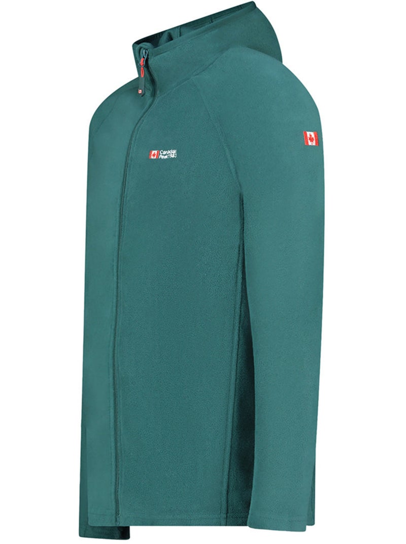 Casaco micropolar com capuz tugoodeak – canadian peak Verde escuro - Kiabi