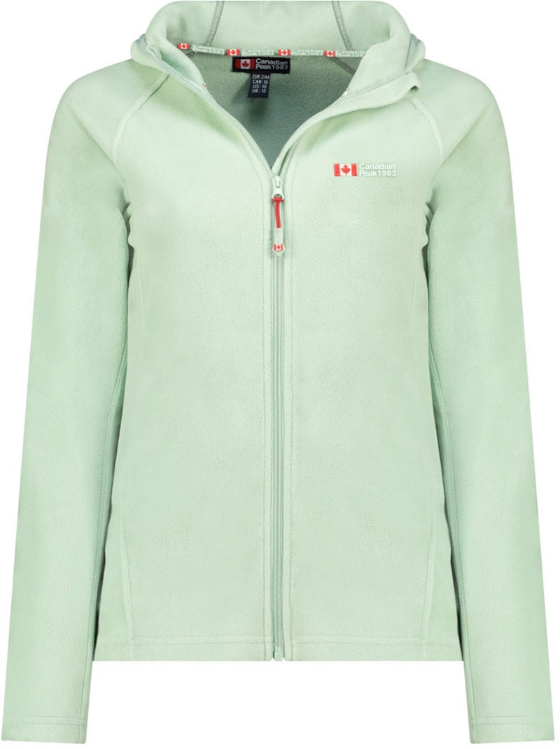 Casaco micropolar com capuz tugoodeak – canadian peak Verde pastel - Kiabi