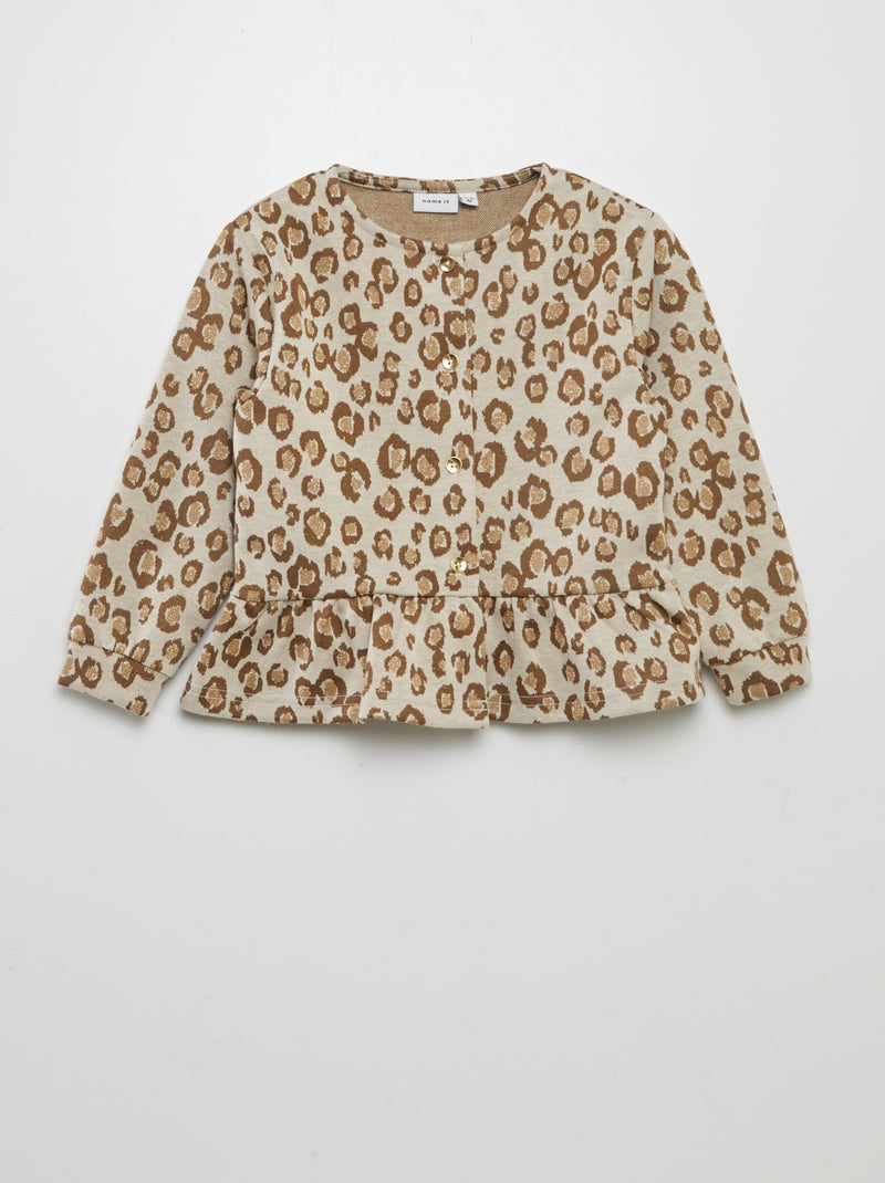 Casaco 'Name it' leopardo BEGE - Kiabi