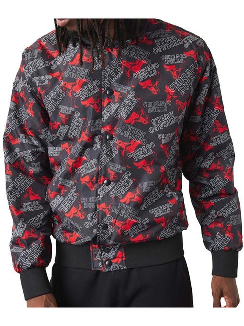 Casaco new era preto/vermelho para homem 60284770 - Kiabi