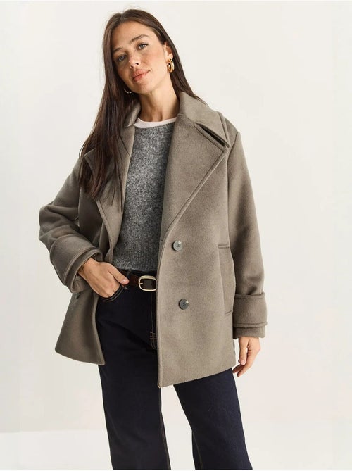Casaco oversized com bolsos lucci - Kiabi Casaco oversized com bolsos lucci - Kiabi