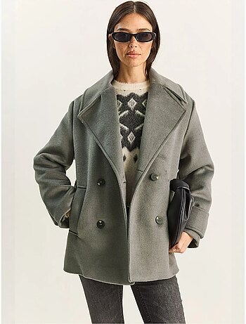 Casaco oversized com bolsos lucci