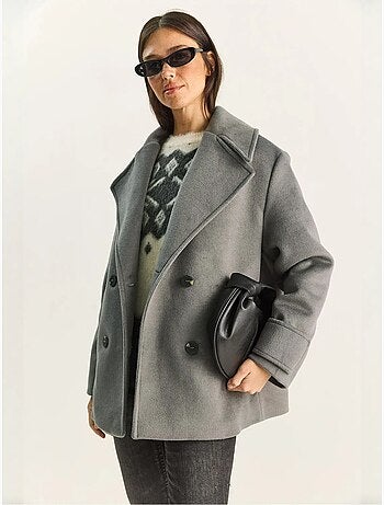 Casaco oversized com bolsos lucci