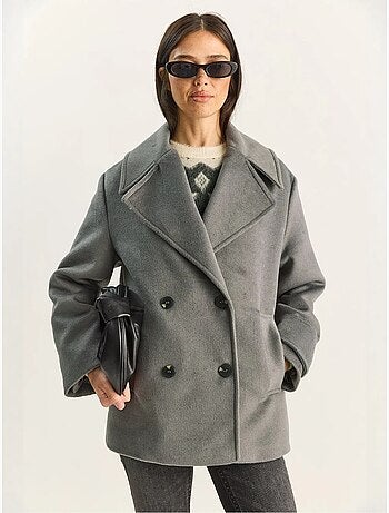 Casaco oversized com bolsos lucci