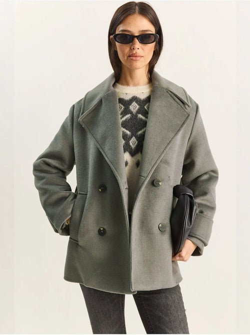 Casaco oversized com bolsos lucci - Kiabi Casaco oversized com bolsos lucci - Kiabi