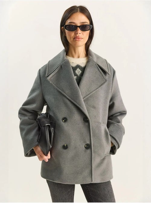 Casaco oversized com bolsos lucci - Kiabi Casaco oversized com bolsos lucci - Kiabi