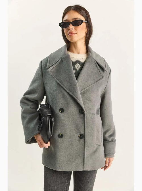Casaco oversized com bolsos lucci - Kiabi Casaco oversized com bolsos lucci - Kiabi