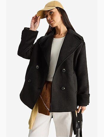 Casaco oversized com bolsos lucci