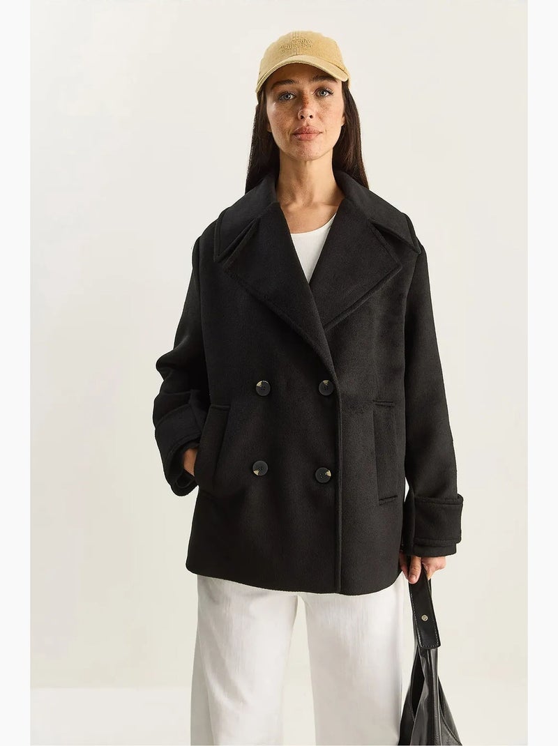 Casaco oversized com bolsos lucci Preto - Kiabi