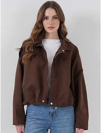 Casaco oversized com fecho de correr bdart