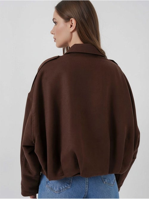 Casaco oversized com fecho de correr bdart - Kiabi Casaco oversized com fecho de correr bdart - Kiabi