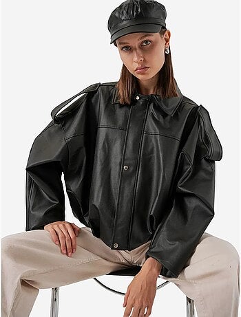 Casaco oversized com fecho de correr bdart