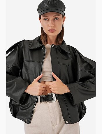 Casaco oversized com fecho de correr bdart