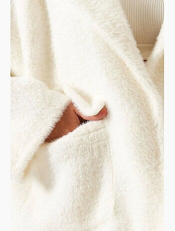 Casaco oversized em pelo sintético lucci