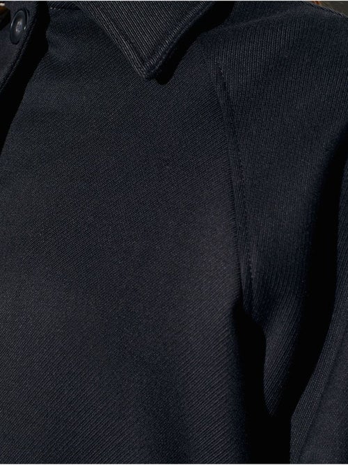 Casaco oversized em tecido entrançado com efeito peluche e botões - Kiabi