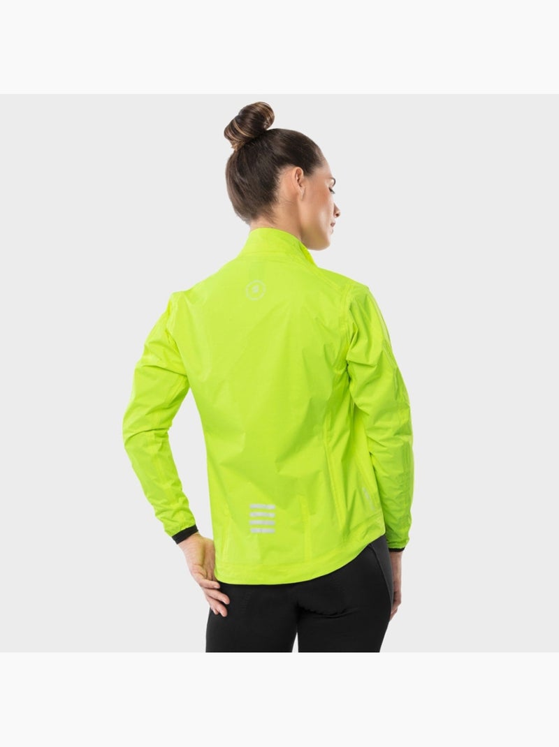 Casaco para a chuva de ciclismo mulher Amarelo - Kiabi
